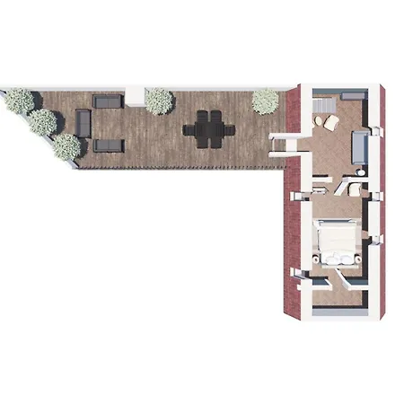 Apartment Luxury Penthouse - Private Balcony - Heart Of