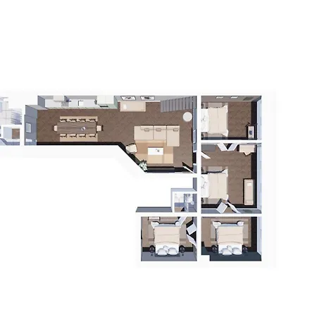 Luxury Penthouse - Private Balcony - Heart Of Apartment *